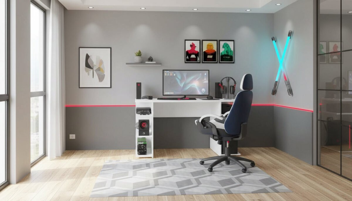 Mesa para home office compacta - Madesa Office entrada