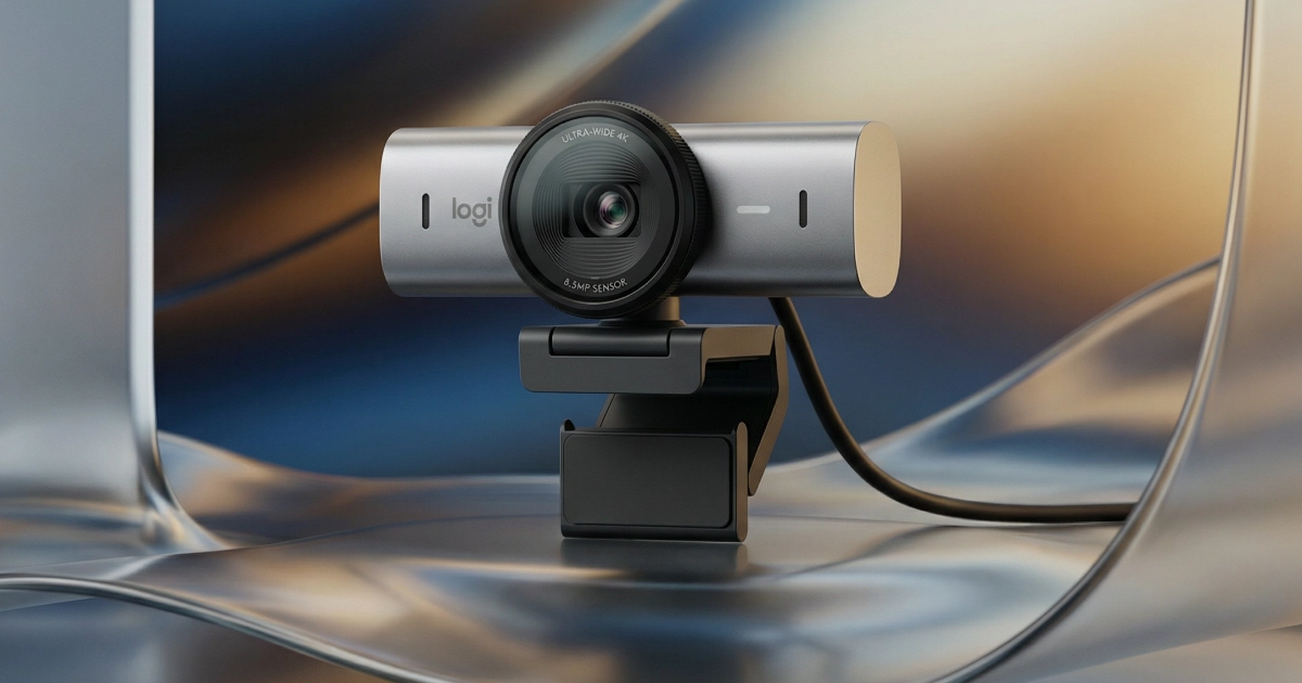 Logitech MX Brio webcam 4K premium para executivos