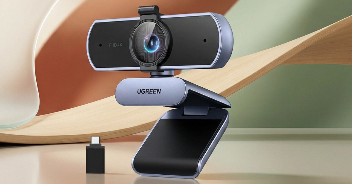 UGREEN webcam 4K para home office — confiabilidade premium