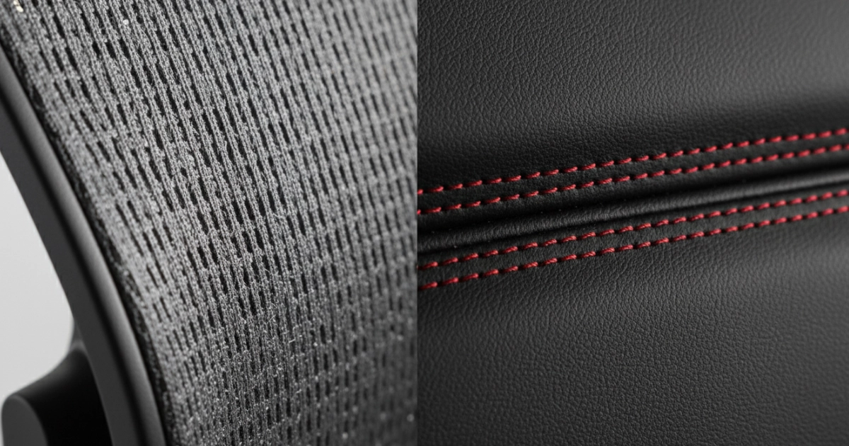 5 Diferenças: Cadeira de Tela Mesh ou Couro PU?