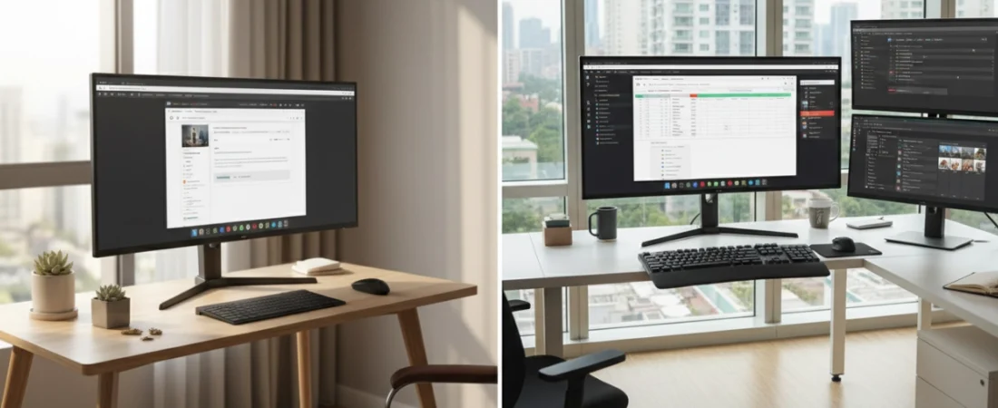 5 Fatores: Monitor 24 ou 27 polegadas para Home Office?