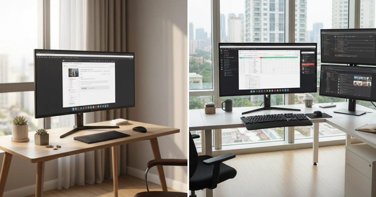 5 Fatores: Monitor 24 ou 27 polegadas para Home Office?